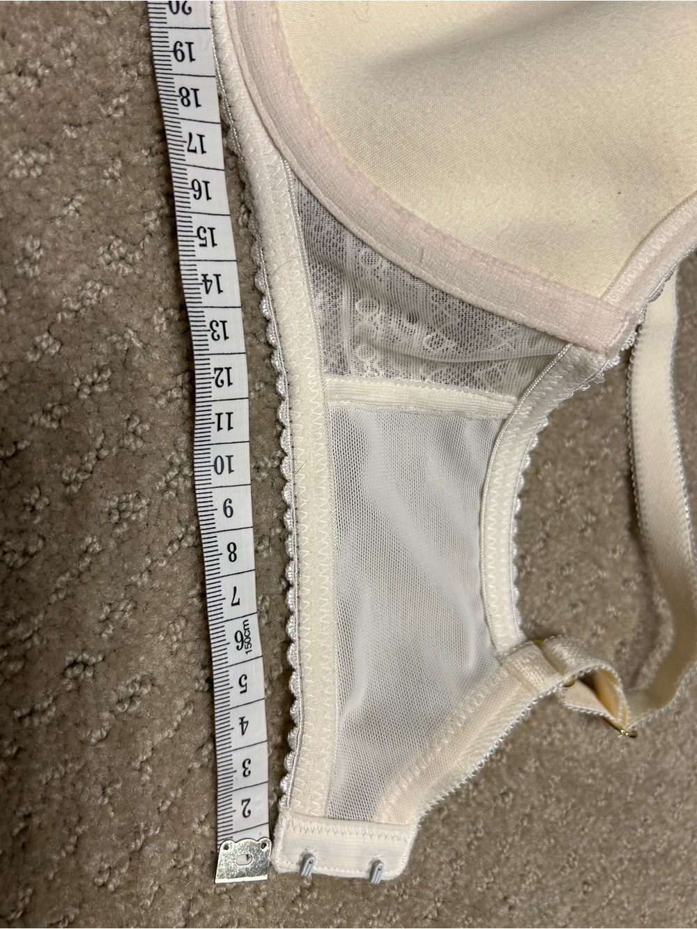 NWT 30DD Tutti Rouge Crème/Nude Liliana Lace Underwire Half Cup Bra w/ Bow - Picture 10 of 12